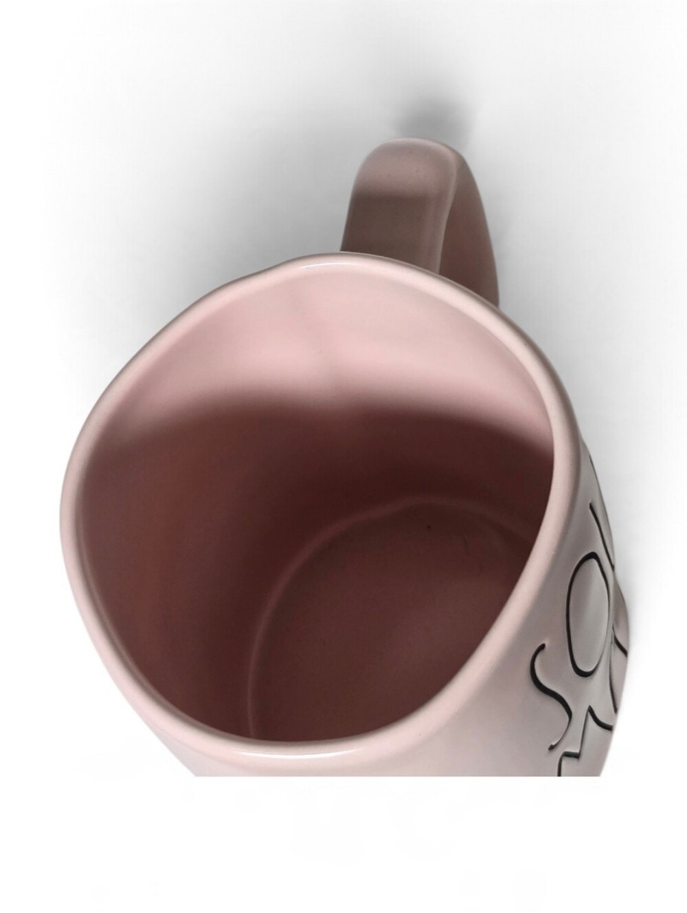 Rae Dunn SOUL MATE Pink Ceramic Mug Artisan Collection - Picture 5 of 6